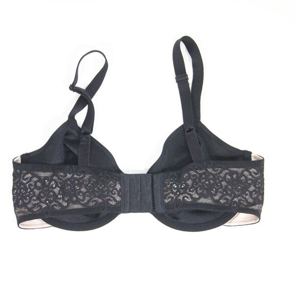 Wacoal So Sleek Full Figure Bra 36D Women Underwire Black 855137 - Picture 4 of 9